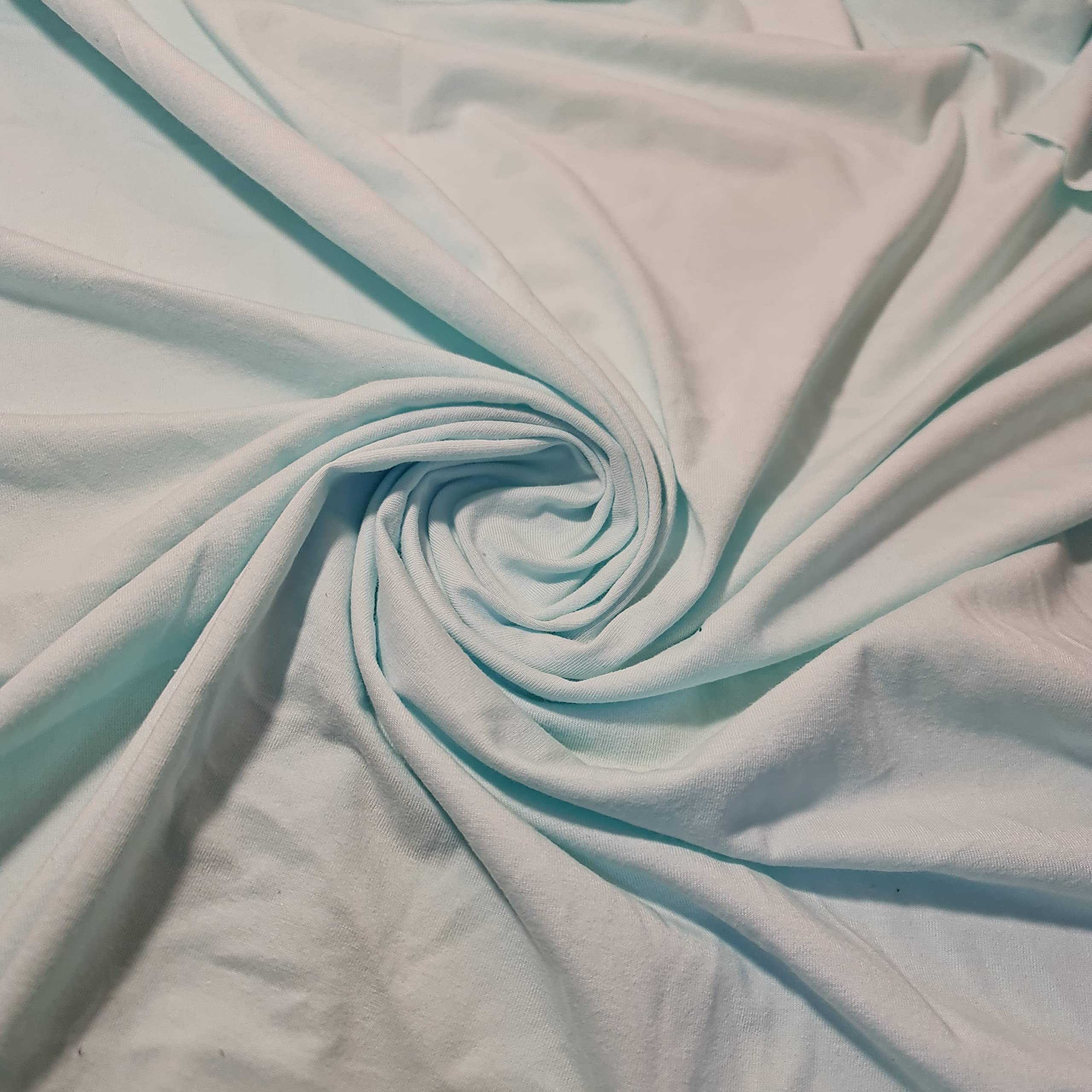Soft Printed Cotton Jersey Stretch Knit Fabric – Ideal for T-Shirts, Babywear, Dressmaking & Crafts | 58" (150cm) Wide | Sold Per Meter (Pre-Cut) (Mint #2)