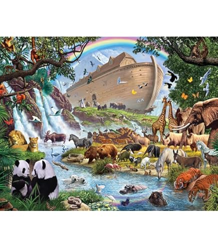 Amazon.com: Noah's Ark by Bill Bell ~ 550 Piece Puzzle
