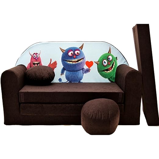 WELOX k28 KindersofaBettfunktion3in1-Kindersessel,Ausziehbett