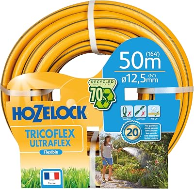 Hozelock Tricoflex Ultraflex Hose Yellow 12.5 mm x 50 m