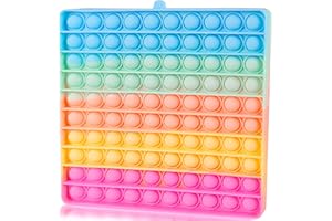 UIMOKI Push Pop Fidget Toy,Big Square Bubble Sensory Toys for Anxiety & Stress Relief Autism, ADHD,Special Needs Autism Learning Squeeze Popper Office School Classroom Prize for Kids Adults