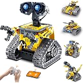 Mibido STEM Robot Building Kit Gift for Boys Ages 8-12 with Remote Control | Coding Robotic Toys, Birthday Presents for Kids, App-Controlled, Buildable 5-in-1 Models, Rechargeable Playset, 488 Pieces