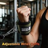 J Bryant Neoprene Padded Wrist Cuffs Adjustable Straps System with Triangular view 5
