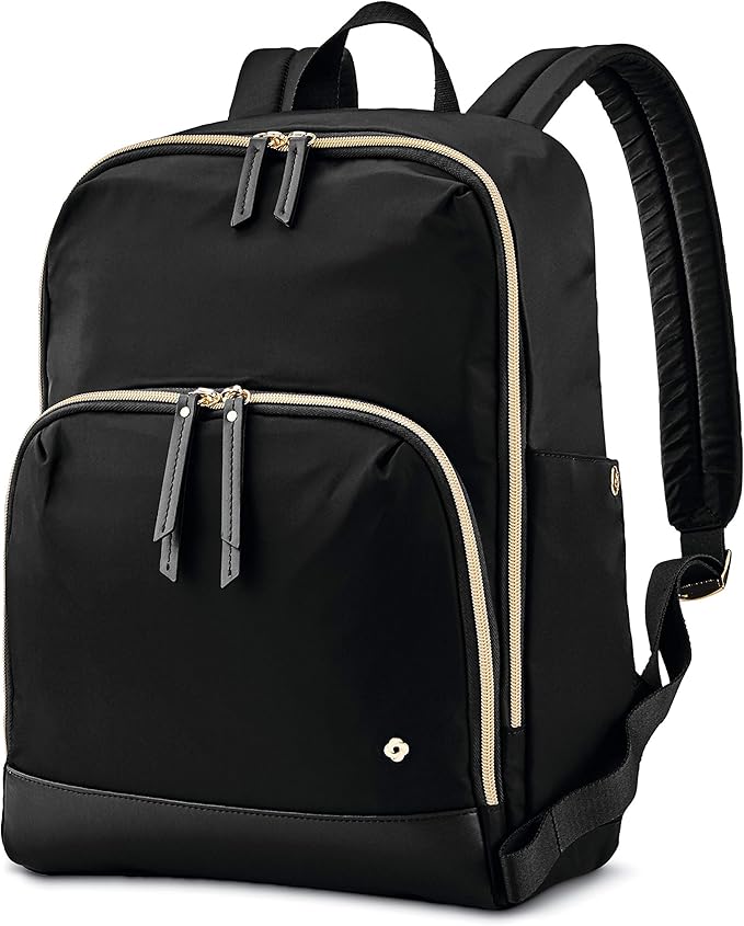 samsonite rose gold backpack