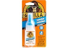 Gorilla Super Glue Liquid, Fast-Setting, Versatile Cyanoacrylate Glue, Anti-Clog Cap, Flow Control Formula, Clear, 0.53oz/15g