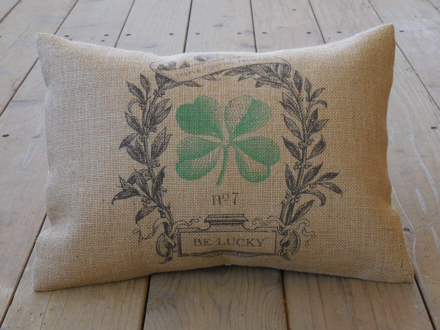 Farmhouse St. Patrick's Day pillow Farmhouse Saint Patrick's Day Pillow Burlap pillow