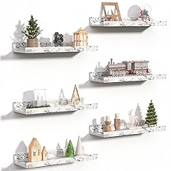upsimples Floating Shelves for Wall, Wood Mounted