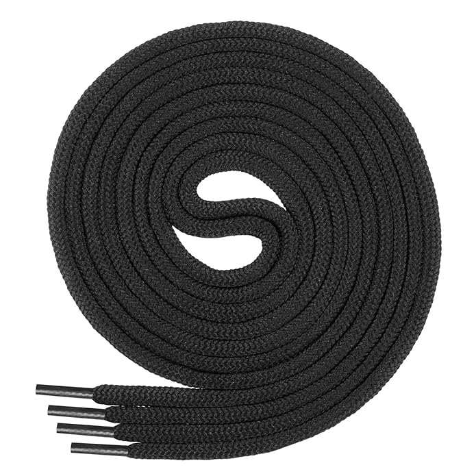 Di Ficchiano Qualitäts-Schnürsenkel, Rundsenkel für Arbeitsschuhe und Trekkingschuhe aus 100% Polyester, ø ca. 4,5 mm, 27 Far