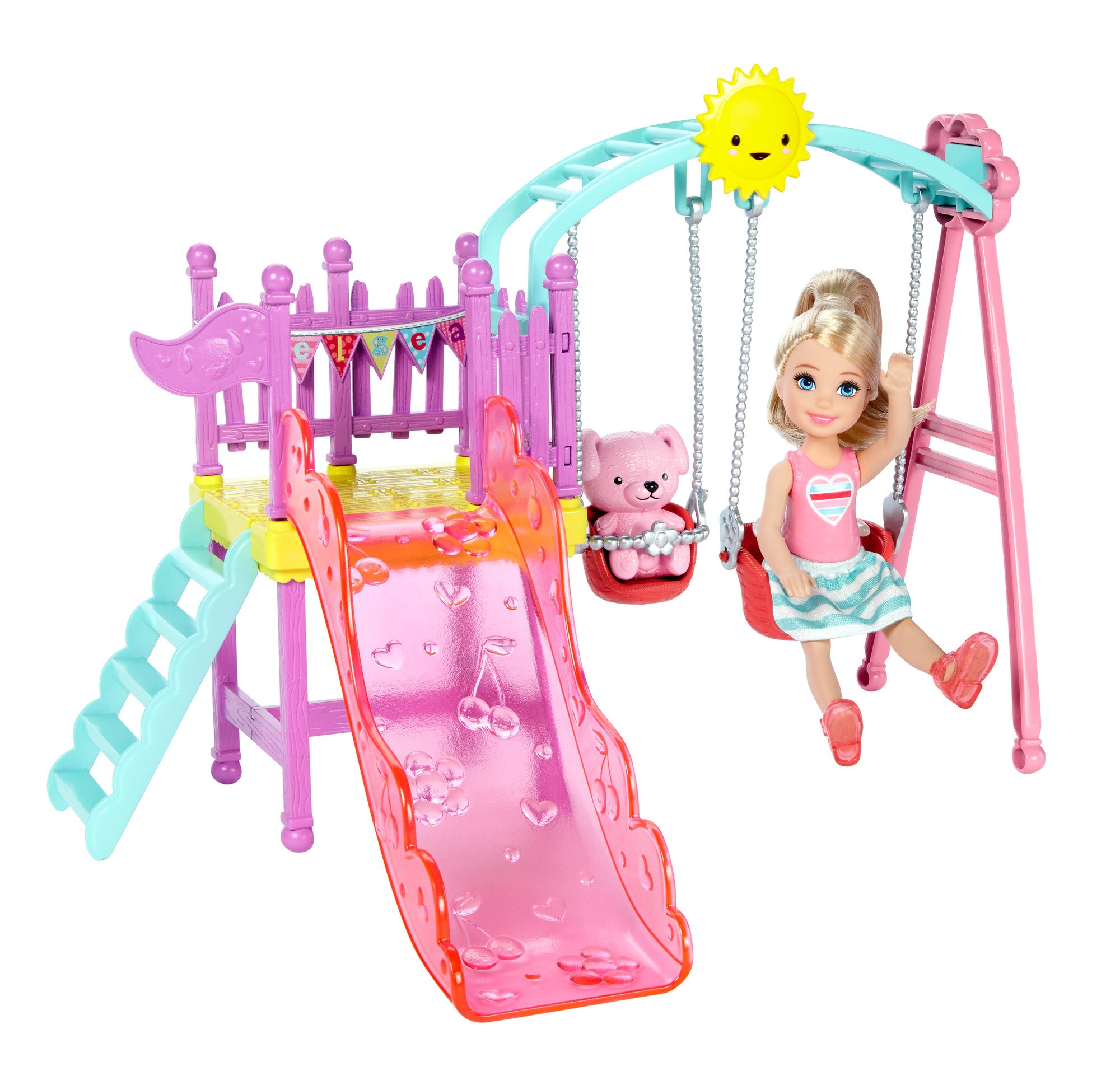 barbie club chelsea flips & fun skate ramp playset