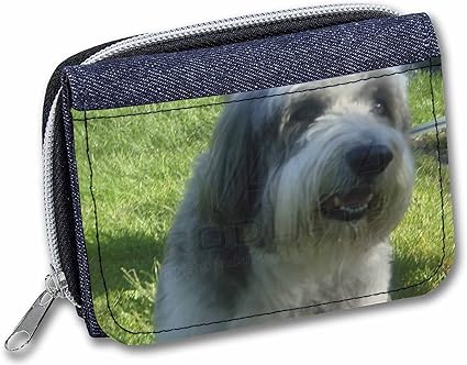 Advanta - Denim Wallet Bearded Collie Dog Girls/Ladies Purse AD-BC54JW Credit Card Case, 13 cm ...