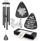 Gifts for Mom, 25''Wind Chimes Black, Mother Birthday Gifts for Mom from Daughter Son, Mother's Day, Thanksgiving, for Moms,Moms Gift Ideas for Birthday Decorations