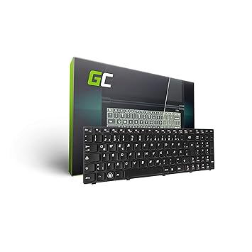 Green Cell® Laptop Tastatur für Lenovo IdeaPad B570 B575 B580 B590 Z570 Z575 V570 V575 (Tastenbelegung: DE QWERTZ | Farbe : S