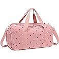 BLUBOON Duffle Bag Girls Kids Cute Gym Bag with Shoes Compartment & Wet Separation Waterproof Sports Overnight Travel Bag