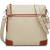 BOYATU Leather Crossbody Bag for Women: Designer Shoulder Purse for Travel - Trendy Genuine Leather Handbag for Everyday