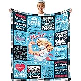 Wazzio Nurse Gifts for Women, Gifts for Nurses Blanket, Nursing Student Gift for Christmas Thanksgiving, Nurse Appreciation Graduation Birthday Gifts for Practitioner 50"x 60"
