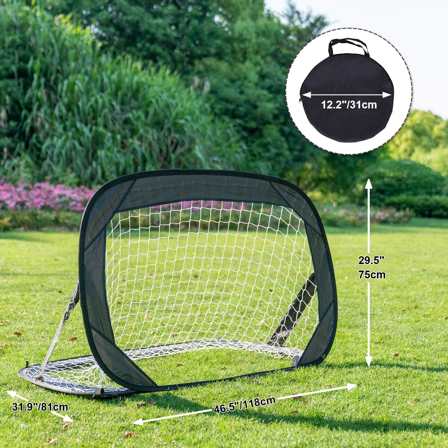 4Ft Samll Child Soccer Goal for KidsToddler Portable Football Goals Pop Up Soccer Goal Nets Set for Backyard Outdoors Training Sports, Set of 2 : Sports & Outdoors