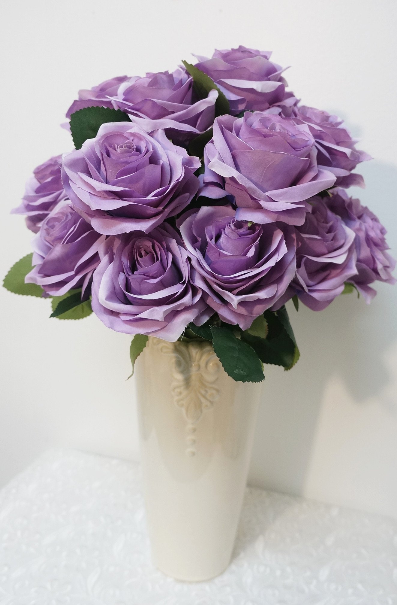 Sweet Home Deco 18'' Princess Diana Rose Silk Artificial Flower