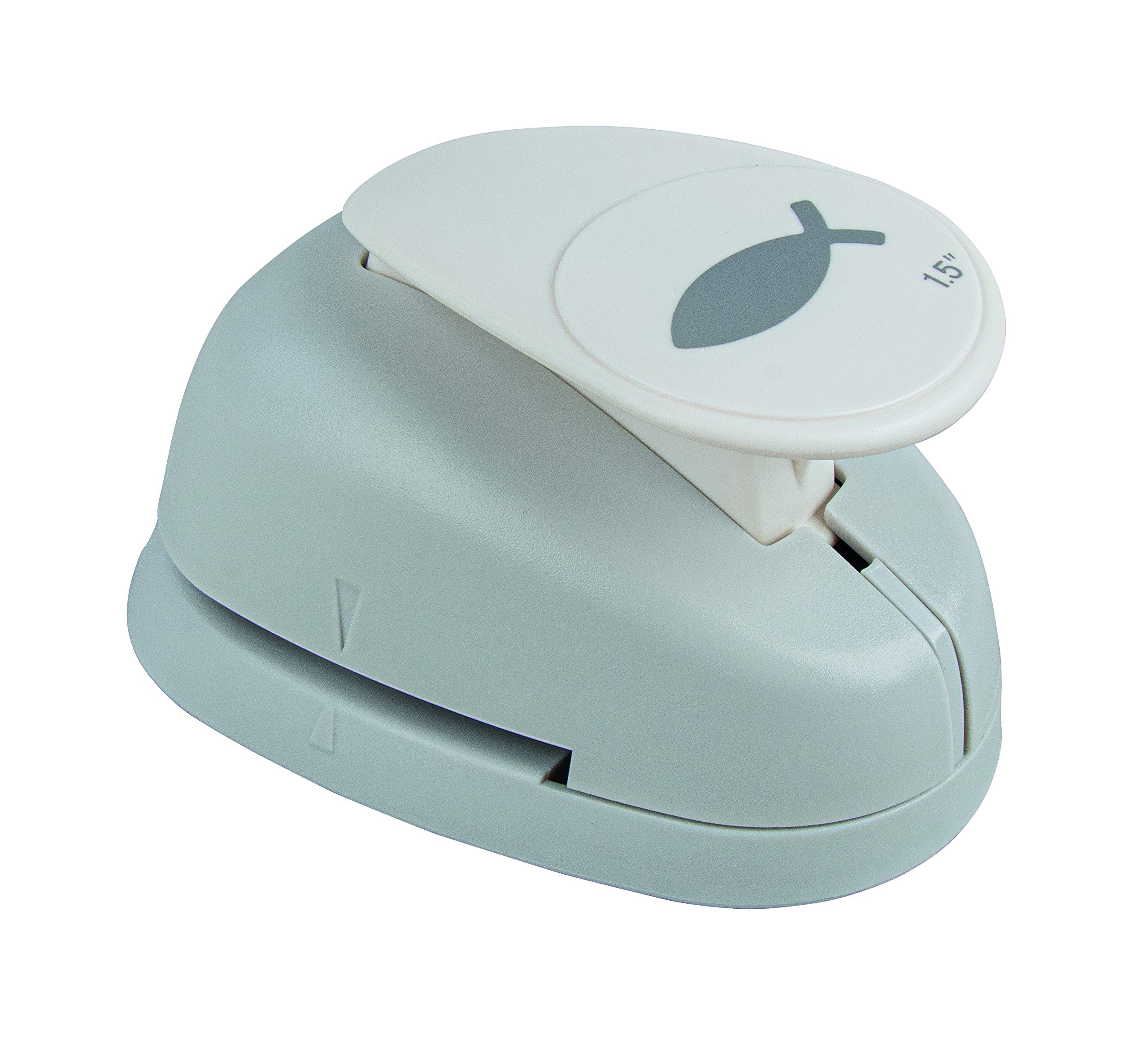 Rayher Paper Craft Punch with Fish Design, Lever Punch for Card Making and Scrapbooking, 3.81cm, 1 1/2", 89854000