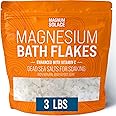 Magnesium Flakes for Bath - Magnesium Chloride Flakes - Dead Sea Salts for Soaking - Enhanced with Vitamin C Crystals, 3.0 LBS
