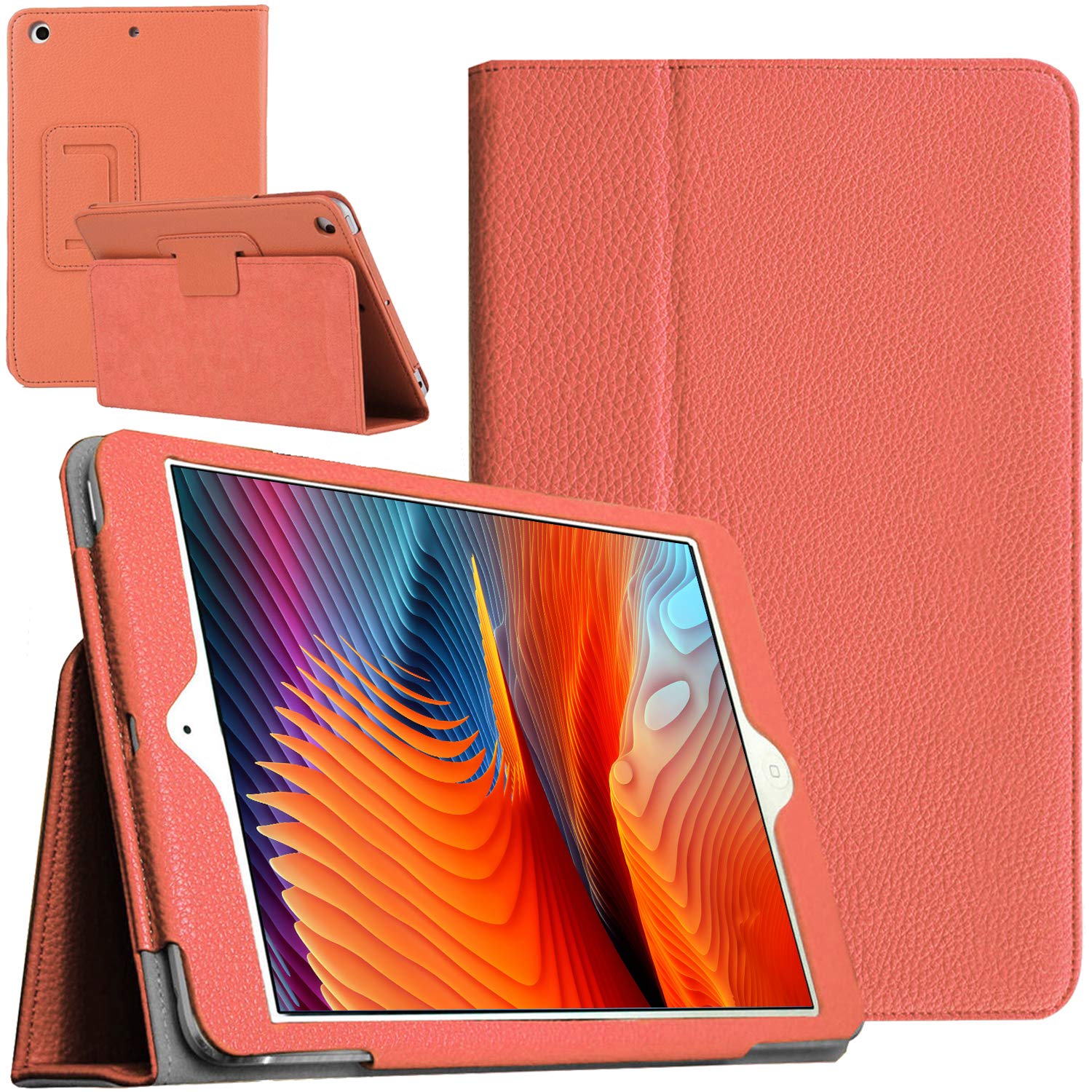 FSPRO Case for iPad 9th Generation, Premium Leather Smart Magnetic Folio Stand Case for iPad 10.2 Inch for iPad 9th/8th/7th Gen, Case for iPad Air 3 (2019) - With Auto Wake/Sleep (Rose).