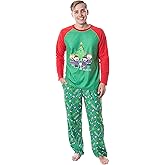 INTIMO Peanuts Mens' Christmas Holiday Season Sing Along Sleep Pajama Set