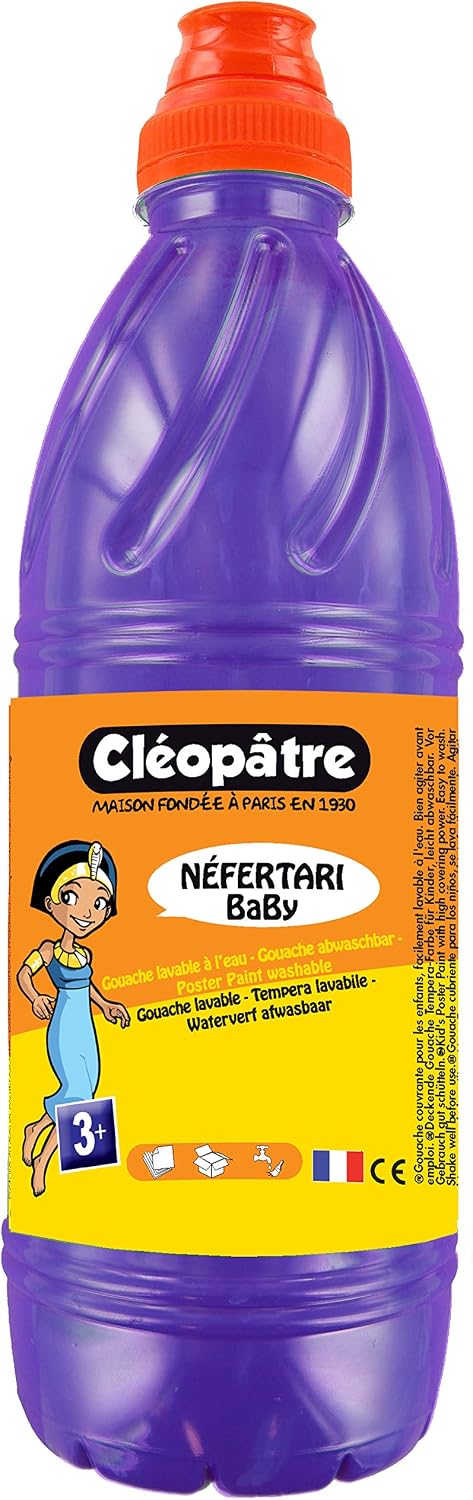 Cléopâtre Colour, Gouache, Blue/White, 1 Litre, 250 ml (Pack of 1)