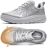 Women's Orthopedic Diabetic Wide Running Shoes: Comfortable Casual Arch Support Plantar Fasciitis Sports Sneakers, High Arch Orthotic Work Tennis Walking Shoes for Foot and Heel Pain Relief