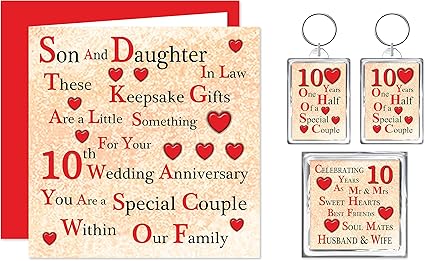 Celebrations Occasions Friends Luxury Personalised Handmade Tin 10th Wedding Anniversary Card Son Home Furniture Diy Omnitel Com Na