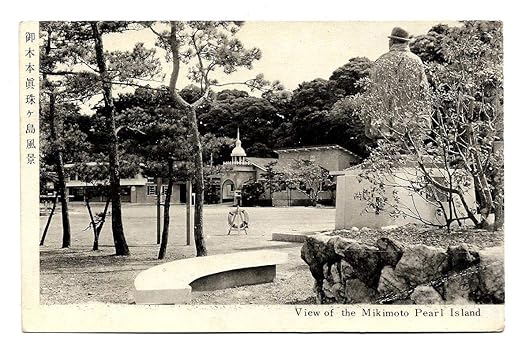 Beautiful Old Japan Post Card Mikimoto Pearl Island