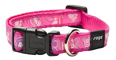 Rogz Fancy Dress Pink Paw Collar