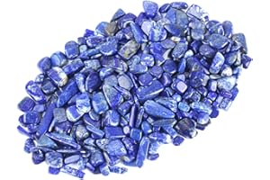 ZenQ 1 lb Lapis Lazuli Tumbled Stone Chips Crushed Natural Crystal Quartz Pieces