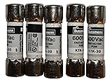 KTK-30 Fast Acting Fuse 600 Vac 30 Amps (5 Pack) QSU