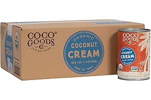 COCOGOODSCO CocoGoods Co Single-Origin Organic Coconut Cream 13.5 fl. oz - Gluten-free, Non-GMO, Vegan, & Dairy-free, 12 pack