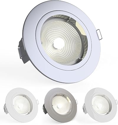 National Lighting Recessed LED Spot Lights Downlights GU10 Chrome