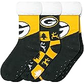FOCO Women's NFL Team Logo Fan Footy 3-Pack Slipper Socks