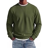 COOFANDY Mens Crewneck Sweatshirt Lightweight Casual Fall Winter Pullovers | Soft and Lightweight, Solid Color, Classic Fit, Gender-neutral, Home and Outdoor, Fall Winter