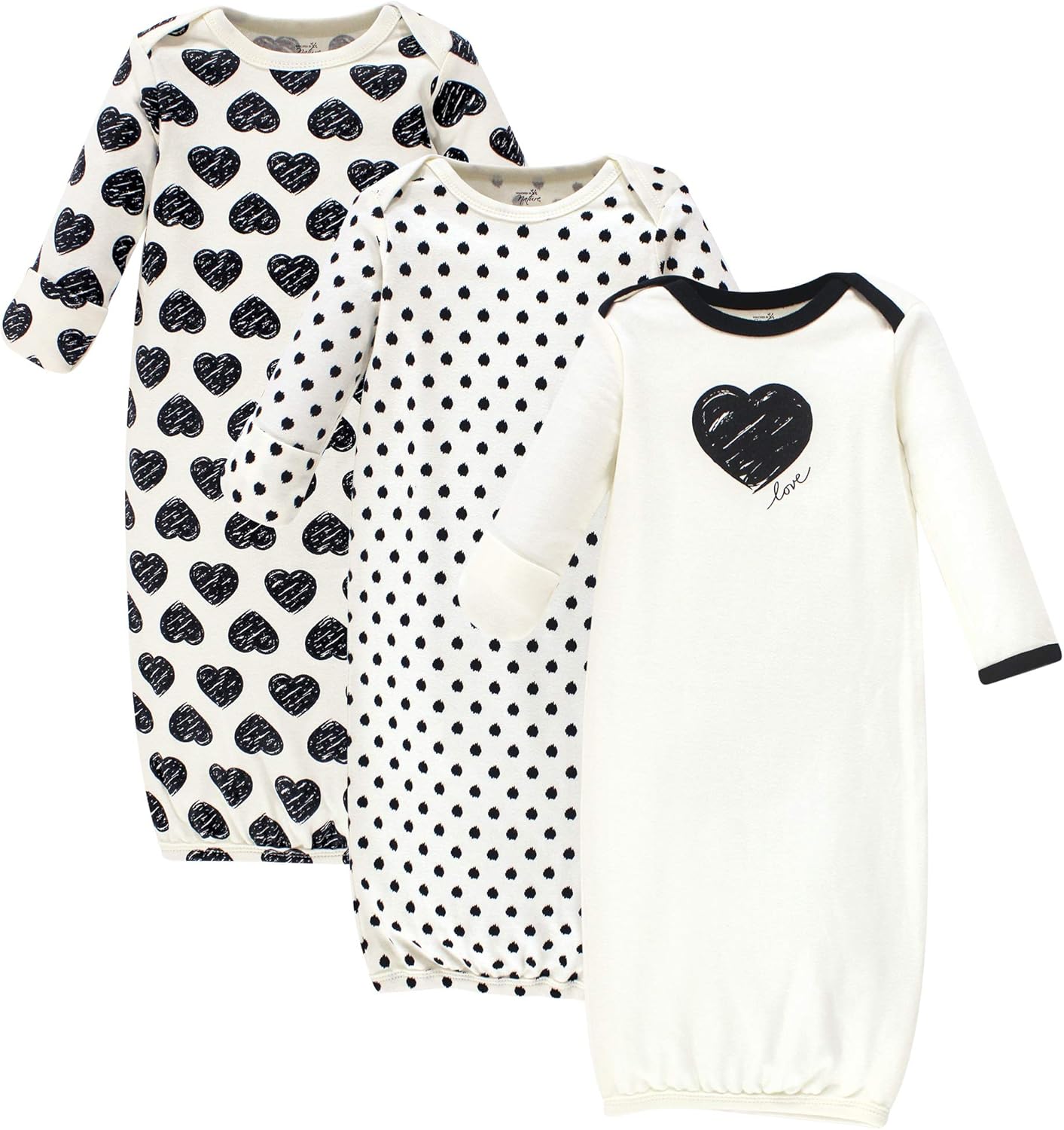 Touched by Nature Unisex Baby Organic Cotton Gowns: Clothing