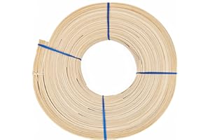 UNIQANTIQ HARDWARE SUPPLY 3/4" Flat Reed #6 | 1 Pound Coil | Rattan Reed for Basket Weaving and Wicker Furniture Making | Basketry, Wicker Weaving and Wicker Repair Supplies | UA-34FR