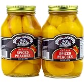 Amish Wedding Old Fashioned Spiced Peach Halves 32oz (Pack of 2)