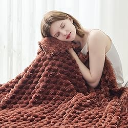 NEWCOSPLAY Super Soft Twin Blanket Coffee Premium