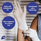 Meditrade Nitrile 3000 White Exam Gloves Size Small 100pcs Powder Free view 3