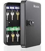 Amazon.com : Uniclife 20-Key Steel Key Cabinet, Black Key Box with
