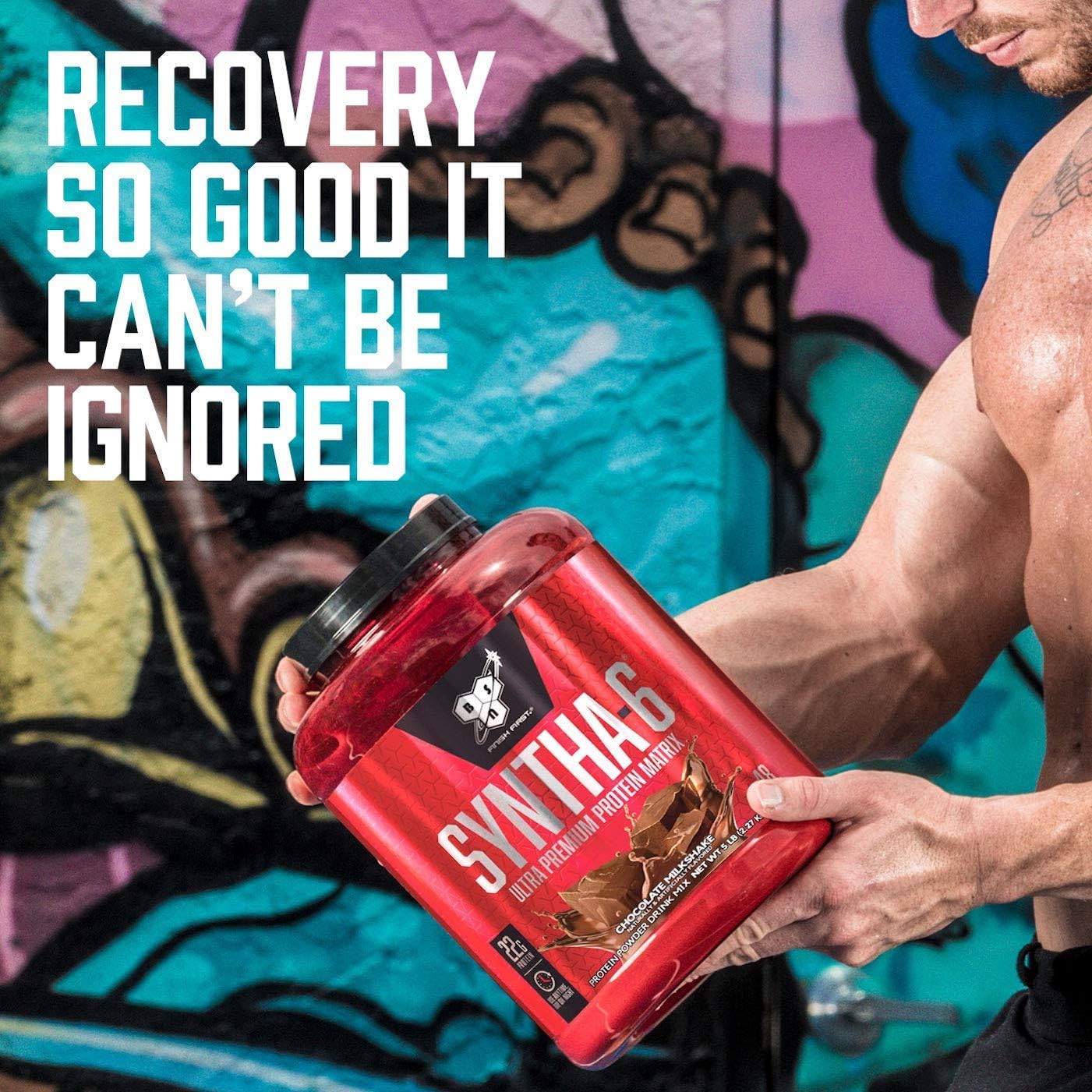 BSN SYNTHA-6 Whey Protein Powder, Micellar Casein, Milk Protein Isolate, Chocolate Milkshake, 48 Servings (Packaging May Vary): Health & Personal Care