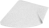 Dikots Corner Shower Mat 60x60 cm Non Slip Mould Resistant White