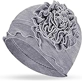 Geyoga Cotton Chemo Headwear Turban for Women Soft Elastic Cancer Hat Cancer Sleep Caps Head Wraps for Women with Hair Loss