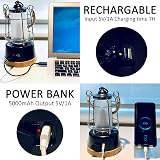 HARPER LIVING Rechargeable LED Lantern with Power Bank 5000mAh Outdoor Light view 3