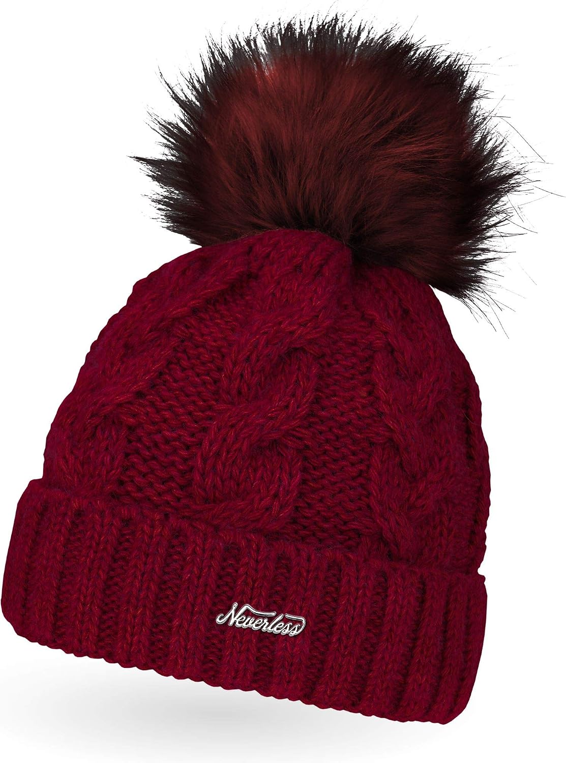 Damen Beanie Wintermütze Mit Patch Amerika USA Fla Produktbild-Vorschau 7