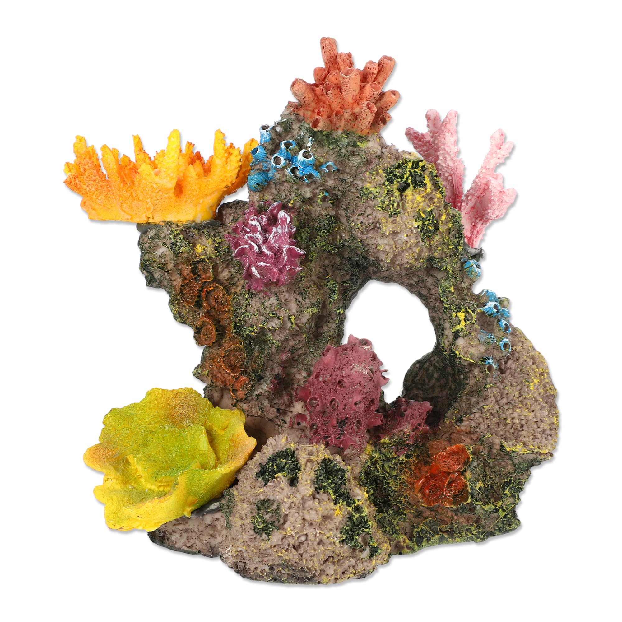 CAPASTEC Aquarium Coral Reef Decor, Artificial Coral Reef Decor, Resin Coral Decoration Ornament, for Goldfish Betta Fish Fish Tank Decoration Accessories, 6.10"x4.53"x6.38", Assorted Color