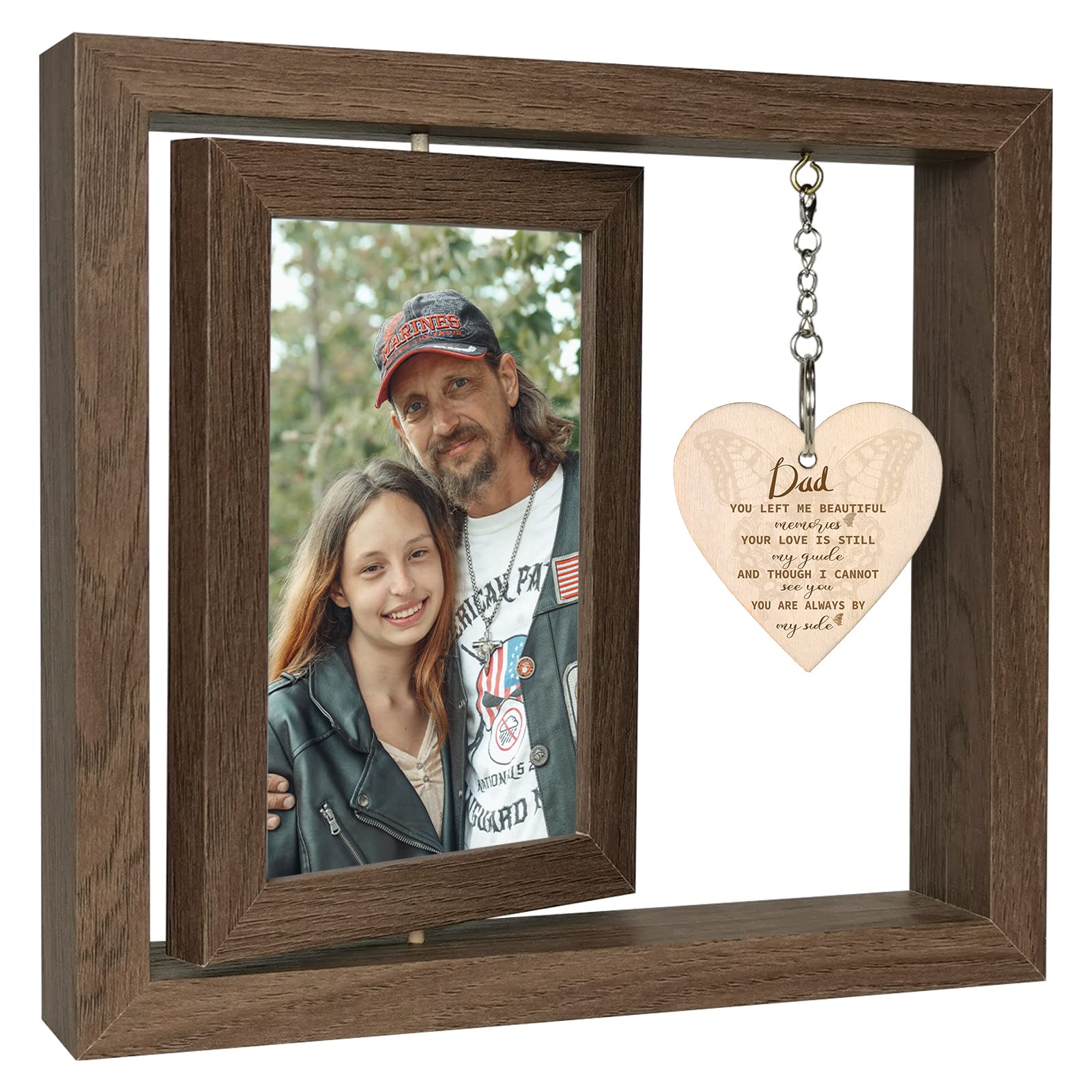 Photo 1 of EYITUPC Loss of Father Sympathy Gift Memorial Gifts for Loss of Dad Picture Frame, In Memory Of Loved One Gifts Grief Gifts Bereavement Gifts, Display Two 4x6