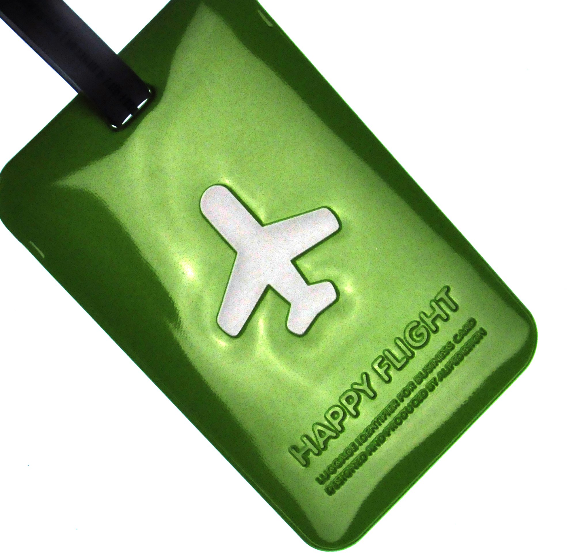 Travel Style Luggage Tag / Identifier Green - Stylish Highly Visible Spot Your Suitcase Easily
